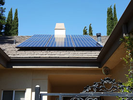 Solar panel rooftop installation